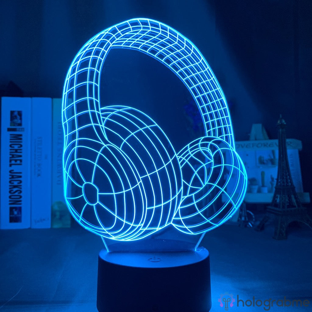 Lampe 3D Casque Audio