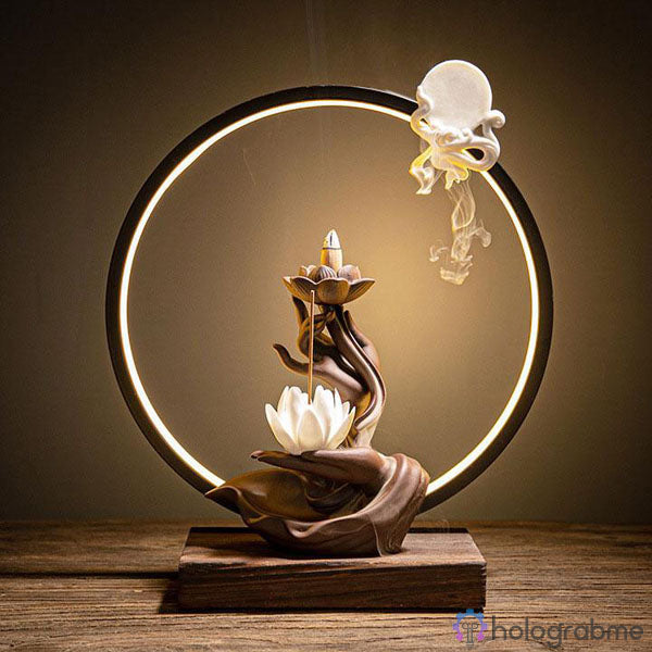 Lampe LED d ambiance déco zen'art porte encens