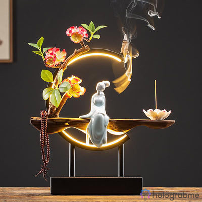 Lampe Porte-Encens Geisha au Prunier