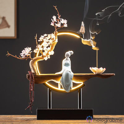 Lampe Porte-Encens Geisha au Sakura