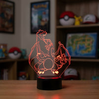 Lampe veilleuse Pokémon Dracaufeu décoration chambre ambiance LED