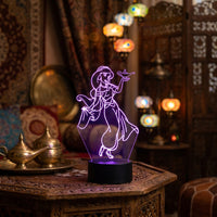 Lampe veilleuse Princesse Disney Jasmine décoration chambre ambiance LED