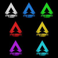 Lampe 3D Jeu Vidéo Apex Legends Logo 7 couleurs LED rouge vert bleu violet jaune cyan blanc