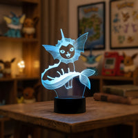 Lampe veilleuse Pokémon Aquali décoration chambre ambiance LED