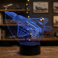 Lampe veilleuse Avion De Chasse décoration chambre ambiance LED