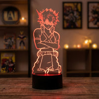 Lampe veilleuse My Hero Academia Bakugo Katsuki décoration chambre ambiance LED