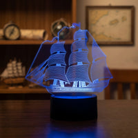 Lampe veilleuse Bateau Pirate décoration chambre ambiance LED