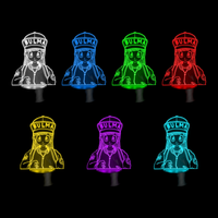 Lampe 3D Dragon Ball Z Bulma 7 couleurs LED rouge vert bleu violet jaune cyan blanc