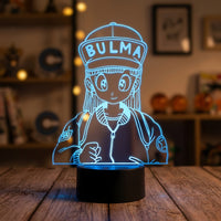 Lampe veilleuse Dragon Ball Z Bulma décoration chambre ambiance LED