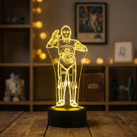 Lampe veilleuse Star Wars C-3PO décoration chambre ambiance LED