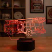 Lampe veilleuse Voiture Camion de Pompier décoration chambre ambiance LED