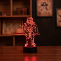 Lampe veilleuse One Piece Captain Monkey D. Luffy décoration chambre ambiance LED