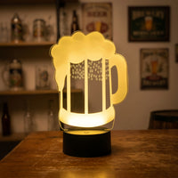 Lampe veilleuse d'Ambiance Chope de Bière décoration chambre ambiance LED