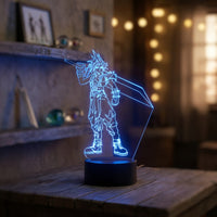 Lampe veilleuse Final Fantasy Cloud FF7 décoration chambre ambiance LED