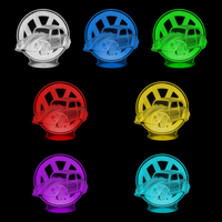 Lampe 3D Voiture Coccinelle 7 couleurs LED rouge vert bleu violet jaune cyan blanc
