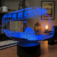 VW Van Car Lamp used as a night light, bedroom decor and ambient lighting