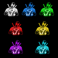 Lampe 3D Marvel Deadpool 3 7 couleurs LED rouge vert bleu violet jaune cyan blanc