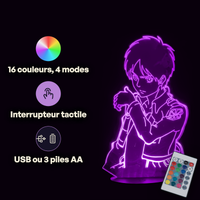 Attack on Titan Eren Jaeger Lamp, specifications: remote control, 16 colours, USB or battery powered