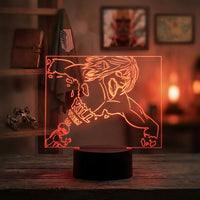 Attack on Titan Eren Jaeger Titan Lamp used as a night light, bedroom decor and ambient lighting