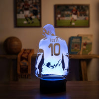 Lampe veilleuse Pop Culture Francesco Totti décoration chambre ambiance LED