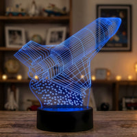 Lampe veilleuse Fusée Navette Spatiale décoration chambre ambiance LED