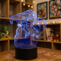 Lampe veilleuse Dragon Ball Z Goku vs Jiren décoration chambre ambiance LED