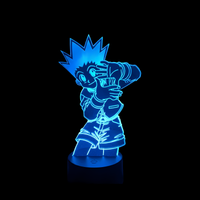 Lampe 3D LED Hunter x Hunter Gon Freecs Nen effet holographique fond noir