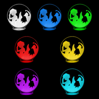 Lampe 3D Hunter x Hunter Gon et Killua 7 couleurs LED rouge vert bleu violet jaune cyan blanc