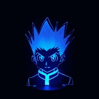 Lampe 3D LED Hunter x Hunter Gon Freecs effet holographique fond noir
