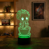 Lampe veilleuse Marvel Groot Pot De Fleur décoration chambre ambiance LED