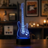 Lampe veilleuse Musique Guitare Électrique décoration chambre ambiance LED