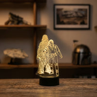 Lampe veilleuse Star Wars Han Solo Chewbacca décoration chambre ambiance LED