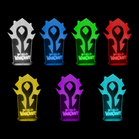 Lampe 3D World of Warcraft La Horde 7 couleurs LED rouge vert bleu violet jaune cyan blanc