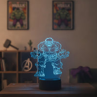 Lampe veilleuse Marvel Hulk décoration chambre ambiance LED