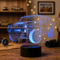 Lampe veilleuse Voiture Hummer décoration chambre ambiance LED