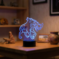 Lampe veilleuse Roi Lion Hyène décoration chambre ambiance LED