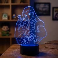 Lampe veilleuse Hunter x Hunter Irumi Zoldik décoration chambre ambiance LED