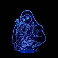 Lampe 3D LED Hunter x Hunter Irumi Zoldik effet holographique fond noir