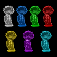 Lampe 3D Hunter x Hunter Killua 7 couleurs LED rouge vert bleu violet jaune cyan blanc