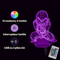 Dragon Ball Z Krillin Lamp, specifications: remote control, 16 colours, USB or battery powered