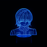 Lampe 3D LED Hunter x Hunter Kurapika effet holographique fond noir