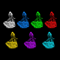 Lampe 3D Princesse Disney La belle et la bête 1991 7 couleurs LED rouge vert bleu violet jaune cyan blanc