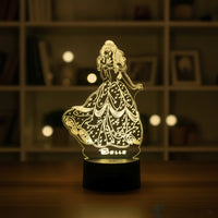 Lampe veilleuse Princesse Disney La belle et la bête 1991 décoration chambre ambiance LED