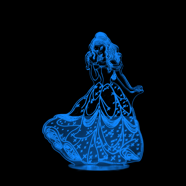 Lampe Princesse Disney La belle et la bête 1991