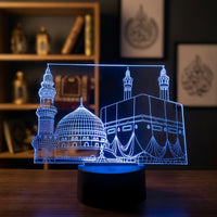 Lampe veilleuse Islamique La Mecque décoration chambre ambiance LED