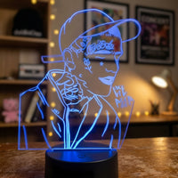 Lampe veilleuse Pop Culture Lil Peep décoration chambre ambiance LED