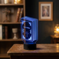 Lampe veilleuse Religieuse Livre de la Bible décoration chambre ambiance LED