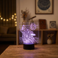 Lampe veilleuse Animal Loup décoration chambre ambiance LED