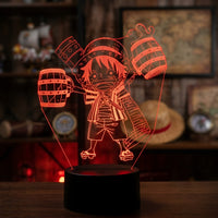 Lampe veilleuse One Piece Luffy Chibi décoration chambre ambiance LED