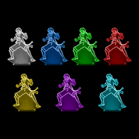 Lampe 3D One Piece Luffy Combat 7 couleurs LED rouge vert bleu violet jaune cyan blanc